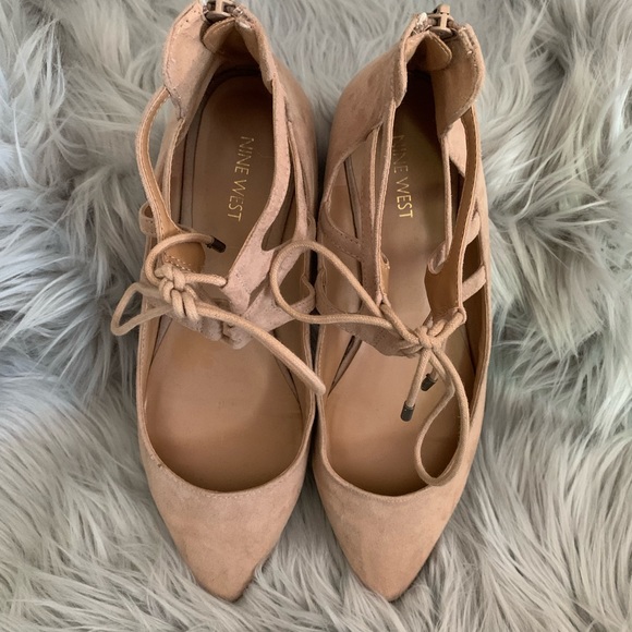 Nine West Lace Up Ballet Flats - Picture 6 of 6